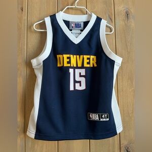 NBA Kids Denver Jersey - Navy, White, and Gold